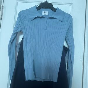 Blue Rita Ora Blouse